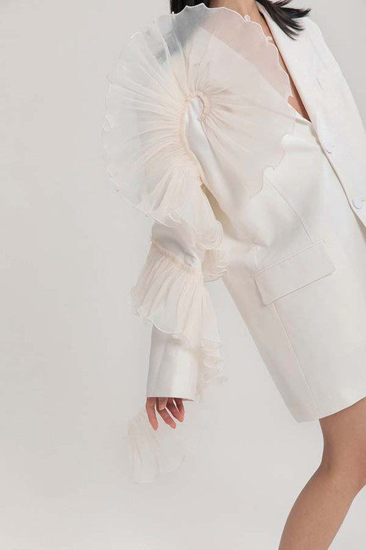 SEXY FASHION BLAZERS WHITE by By Claude | Fleurcouture