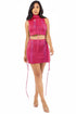 SEXY FASHION CROCHET SET FUCHSIA S by By Claude | Fleurcouture