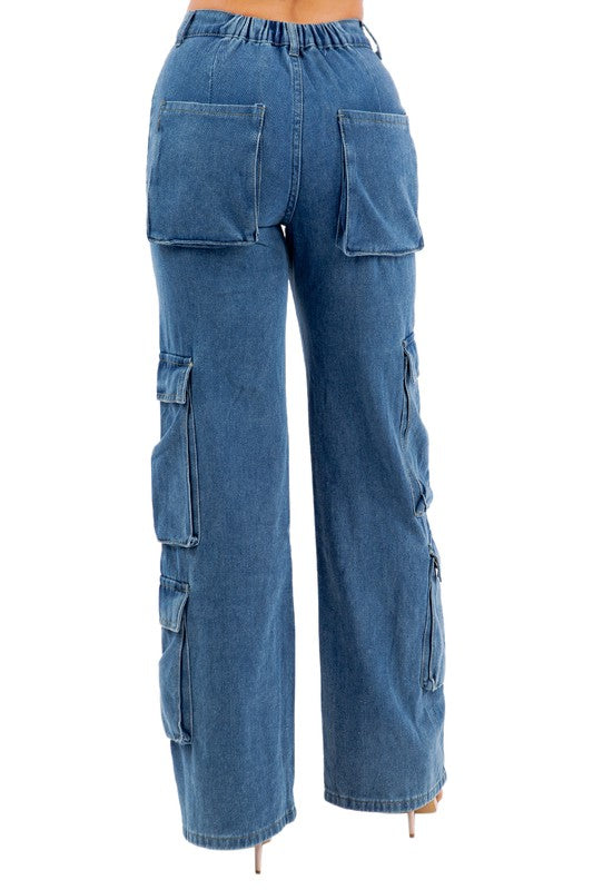 SEXY FASHION DENIM JEAN BLUE by By Claude | Fleurcouture