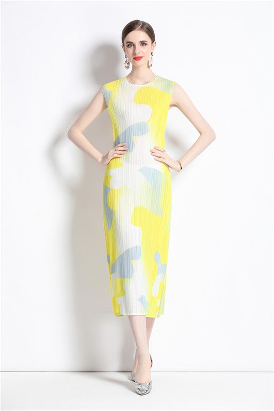 SEXY FASHION MAXI DRESS YELLOW ONE by By Claude | Fleurcouture