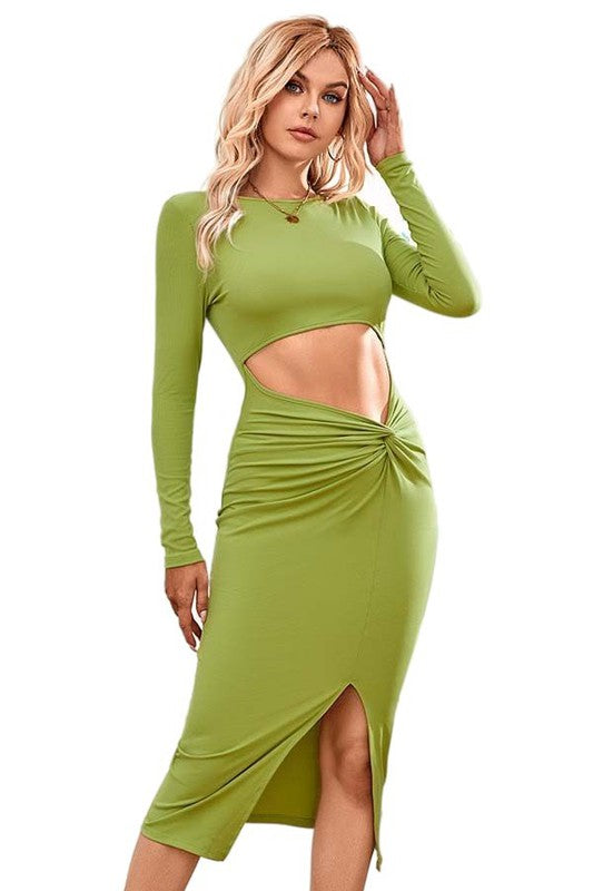 SEXY FASHION PARTY DRESS LIME S by By Claude | Fleurcouture