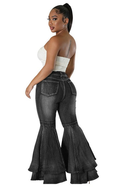 SEXY FASHION STYLE DENIM PANTS by By Claude | Fleurcouture