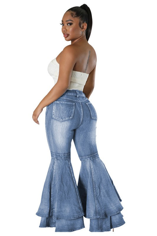 SEXY FASHION STYLE DENIM PANTS by By Claude | Fleurcouture