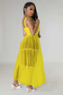 SEXY FASHION TOP DRESS YELLOW S by By Claude | Fleurcouture