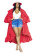 SEXY FASHION TRENCH JACKET RED S by By Claude | Fleurcouture