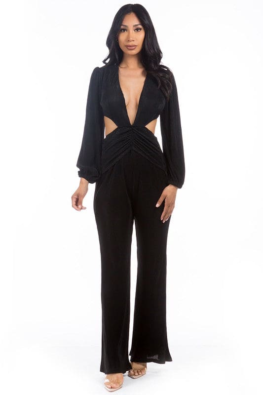 SEXY JUMPSUIT BLACK by By Claude | Fleurcouture