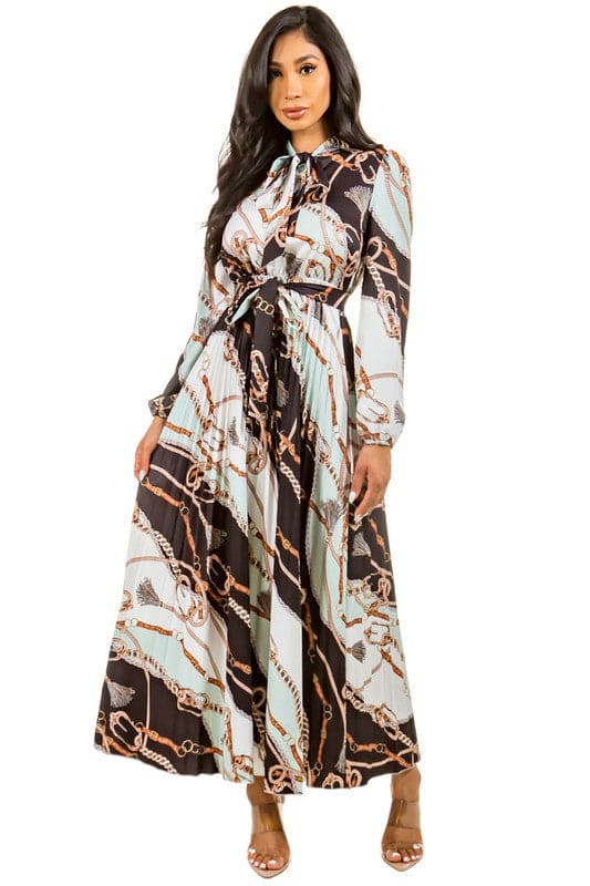 SEXY LONG MAXI FASHION DRESS BLACK MULTI S by By Claude | Fleurcouture