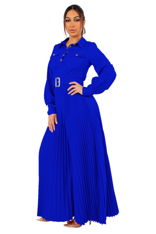 SEXY LONG MAXI JUMPSUIT ROYAL BLUE by By Claude | Fleurcouture