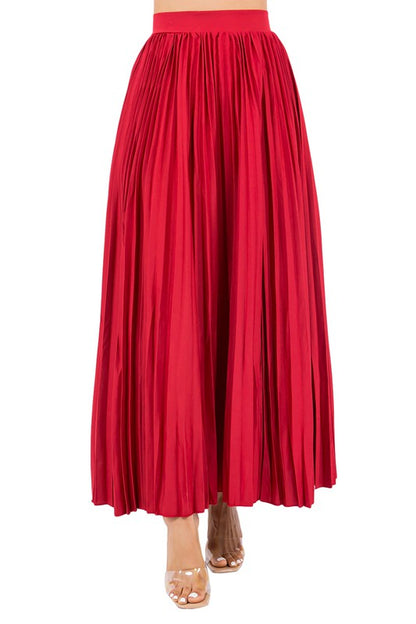 SEXY LONG MAXI SKIRTS RED by By Claude | Fleurcouture