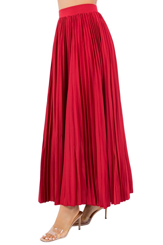 SEXY LONG MAXI SKIRTS RED by By Claude | Fleurcouture