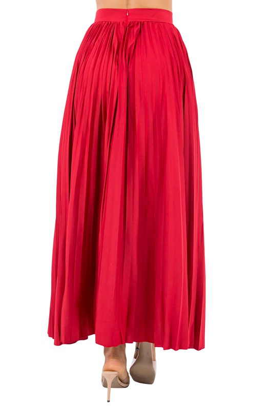 SEXY LONG MAXI SKIRTS RED by By Claude | Fleurcouture