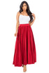 SEXY LONG MAXI SKIRTS RED S by By Claude | Fleurcouture