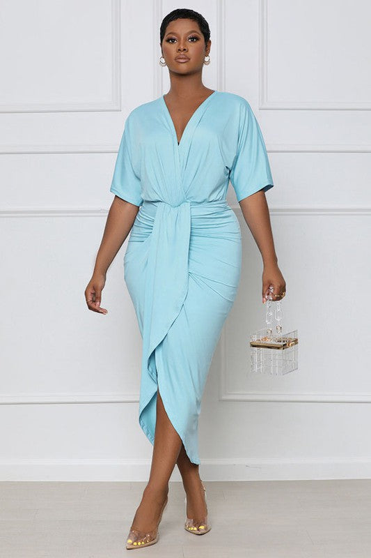 SEXY MAXI DRESS SKY BLUE by By Claude | Fleurcouture