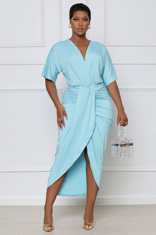 SEXY MAXI DRESS SKY BLUE S by By Claude | Fleurcouture