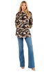 SEXY OVERSIZED FLEECE HOODIE CAMOFLAGE S by By Claude | Fleurcouture