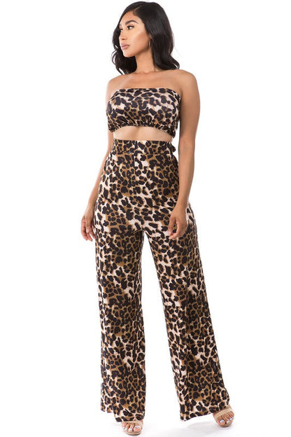 SEXY PANT SET LEOPARD by By Claude | Fleurcouture