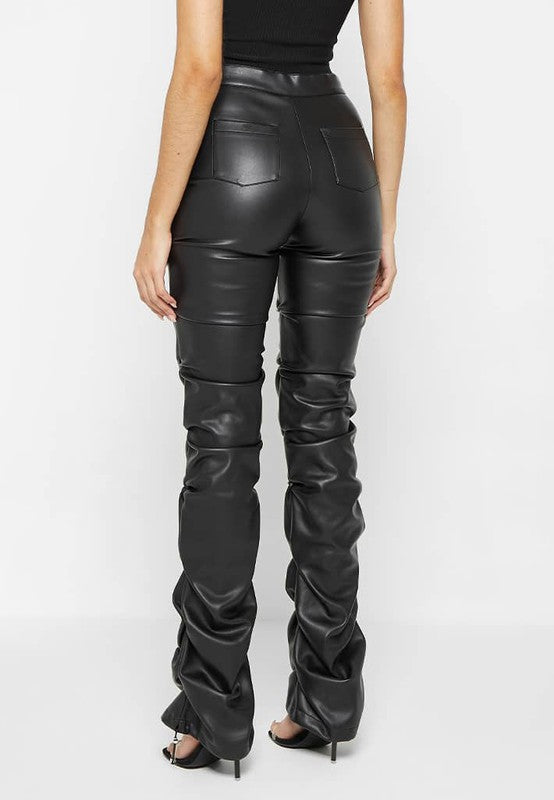 SEXY PU LEATHER PANTS BLACK by By Claude | Fleurcouture