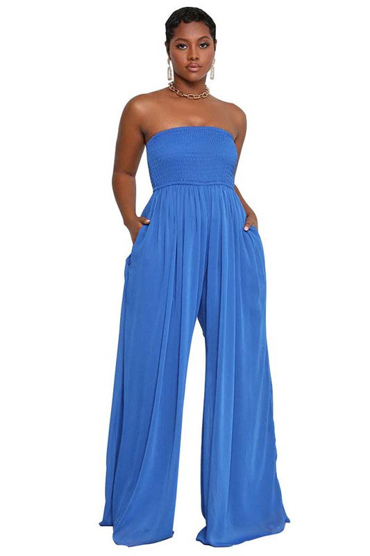 SEXY SUMMER JUMPSUIT BLUE S by By Claude | Fleurcouture