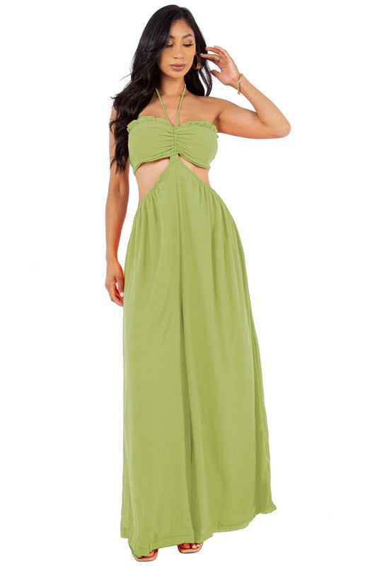 SEXY SUMMER JUMPSUIT GREEN by By Claude | Fleurcouture