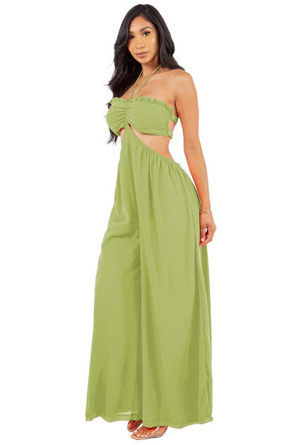 SEXY SUMMER JUMPSUIT GREEN by By Claude | Fleurcouture