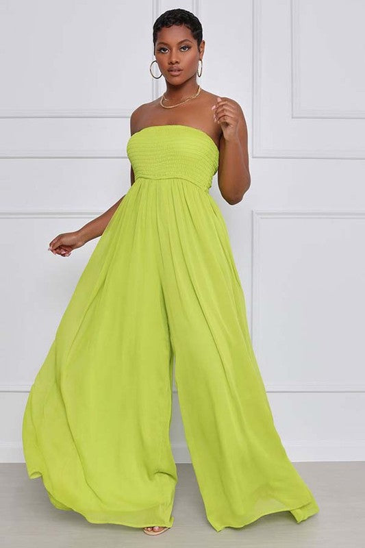 SEXY SUMMER JUMPSUIT LIME L by By Claude | Fleurcouture