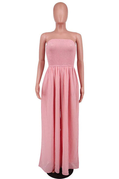 SEXY SUMMER JUMPSUIT PINK L by By Claude | Fleurcouture