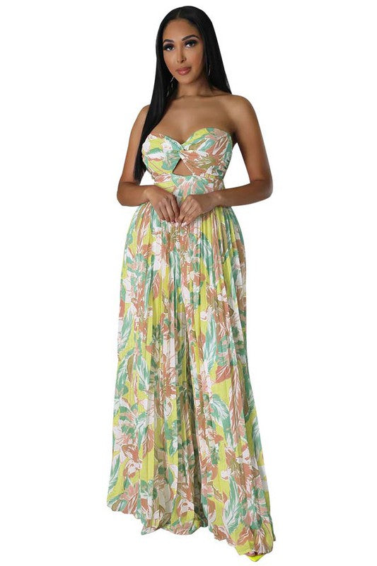 SEXY SUMMER JUMPSUIT YELLOW GREEN by By Claude | Fleurcouture