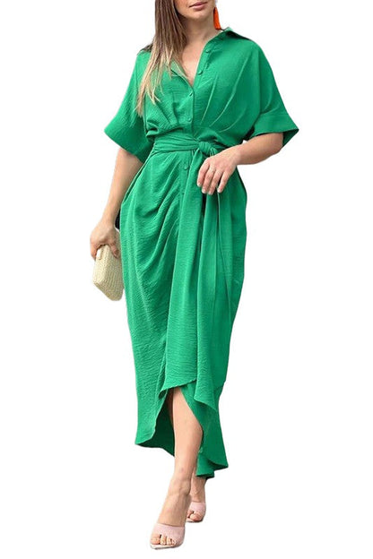 SEXY SUMMER MAXI DRESS GREEN L by By Claude | Fleurcouture