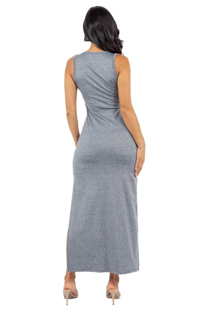 SEXY SUMMER MAXI DRESS GREY by By Claude | Fleurcouture