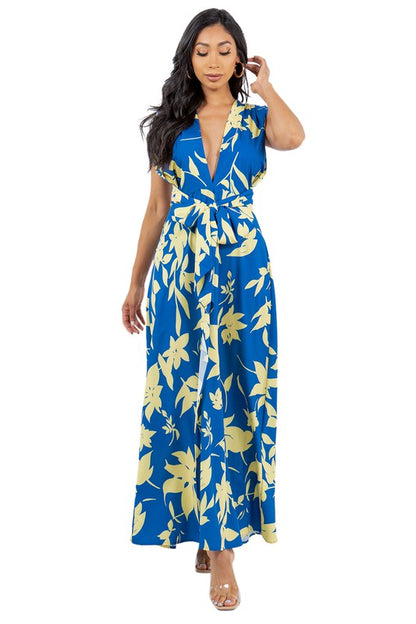 SEXY SUMMER MAXI DRESS MULTI WAY NAVY by By Claude | Fleurcouture