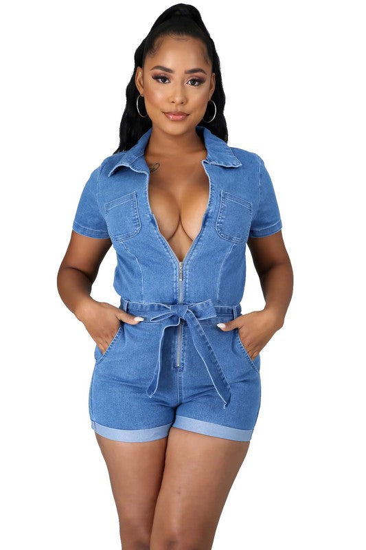 SEXY SUMMER ROMPERS LIGHT BLUE by By Claude | Fleurcouture