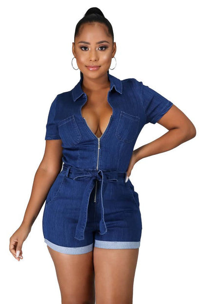 SEXY SUMMER ROMPERS NAVY by By Claude | Fleurcouture