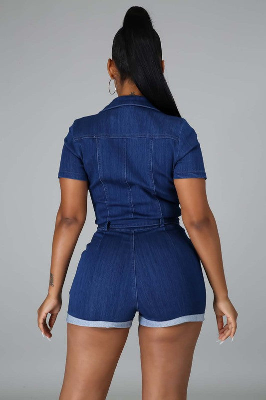 SEXY SUMMER ROMPERS NAVY by By Claude | Fleurcouture