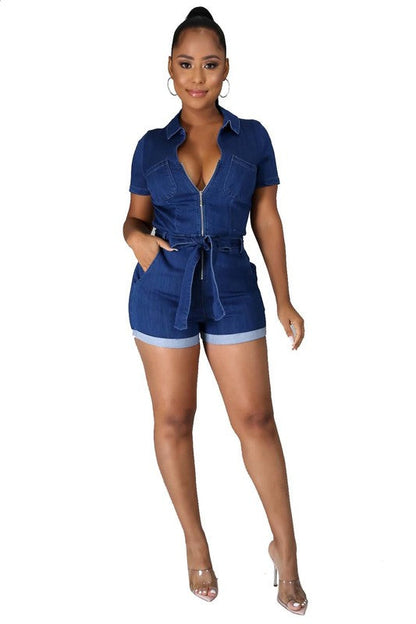 SEXY SUMMER ROMPERS NAVY S by By Claude | Fleurcouture