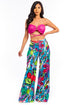 SEXY SUMMER TWO PIECE PANT SET FUCHSIA S by By Claude | Fleurcouture