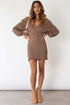 SEXY SWEATERS FASHION DRESS KHAKI S by By Claude | Fleurcouture