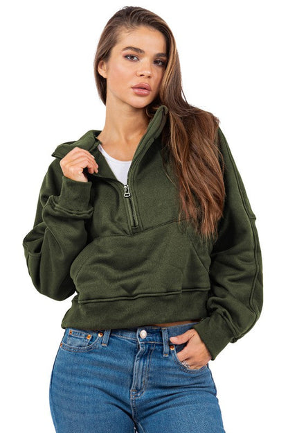 SEXY SWEATSHIRTS OLIVE by By Claude | Fleurcouture