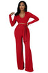 SEXY TWO PIECE PANTS SET RED L by By Claude | Fleurcouture