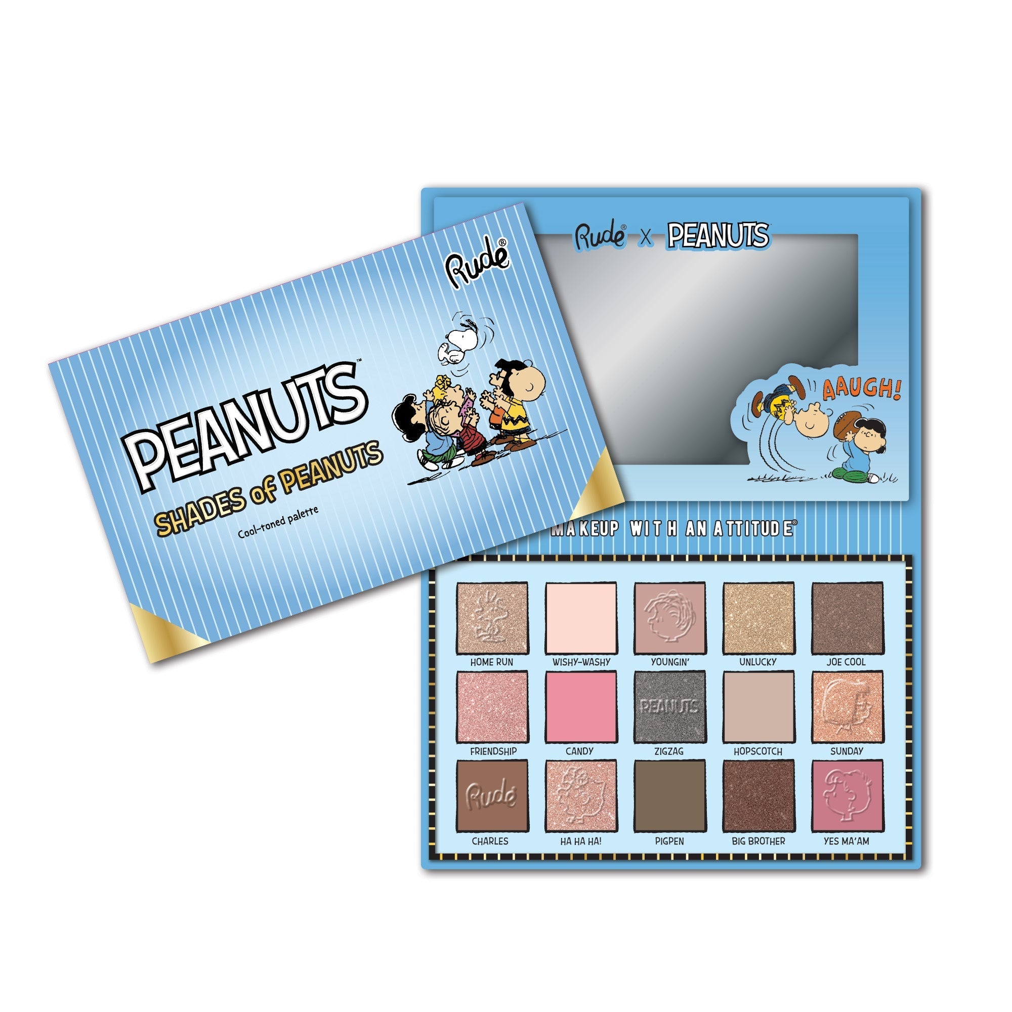 Shades of Peanuts Eyeshadow Palette - Cool-toned Eyeshadow Palette by Rude Cosmetics | Fleurcouture