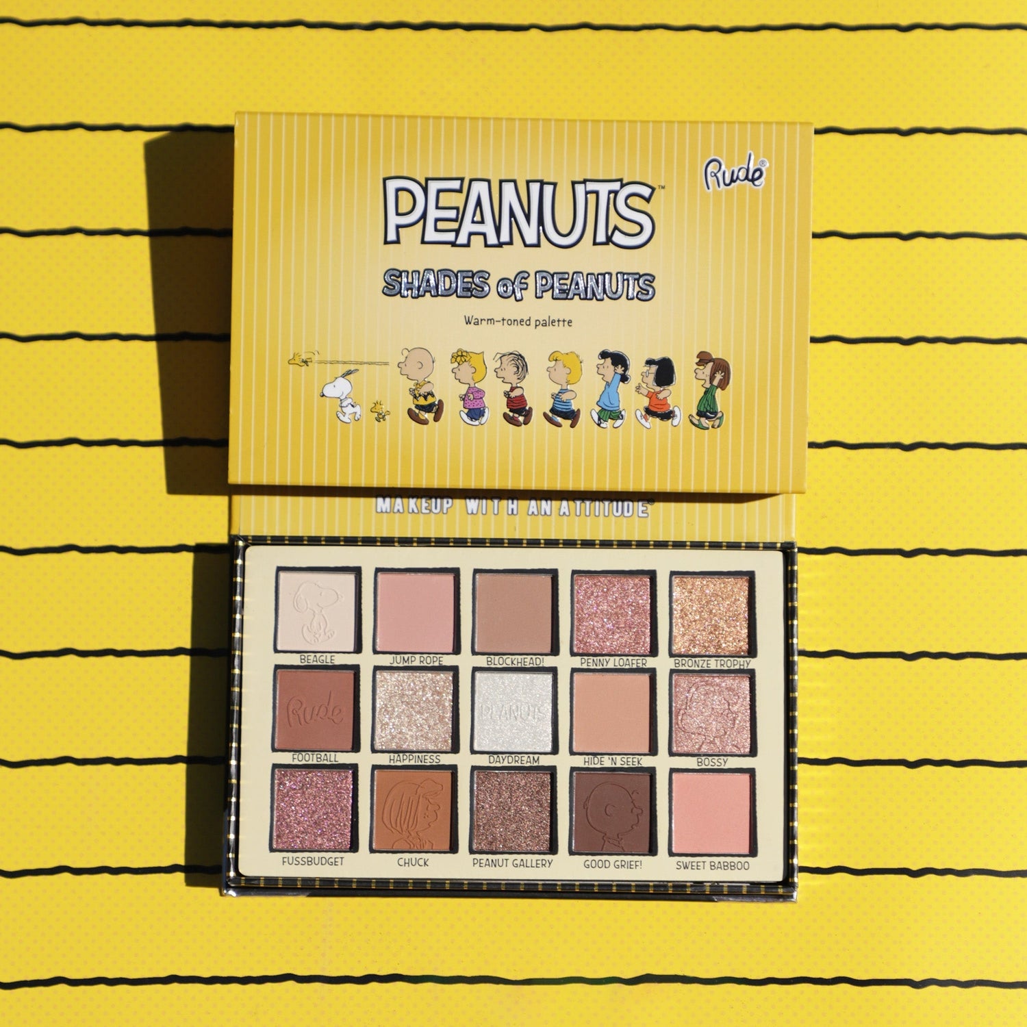 Shades of Peanuts Eyeshadow Palette - Warm-toned Eyeshadow Palette by Rude Cosmetics | Fleurcouture