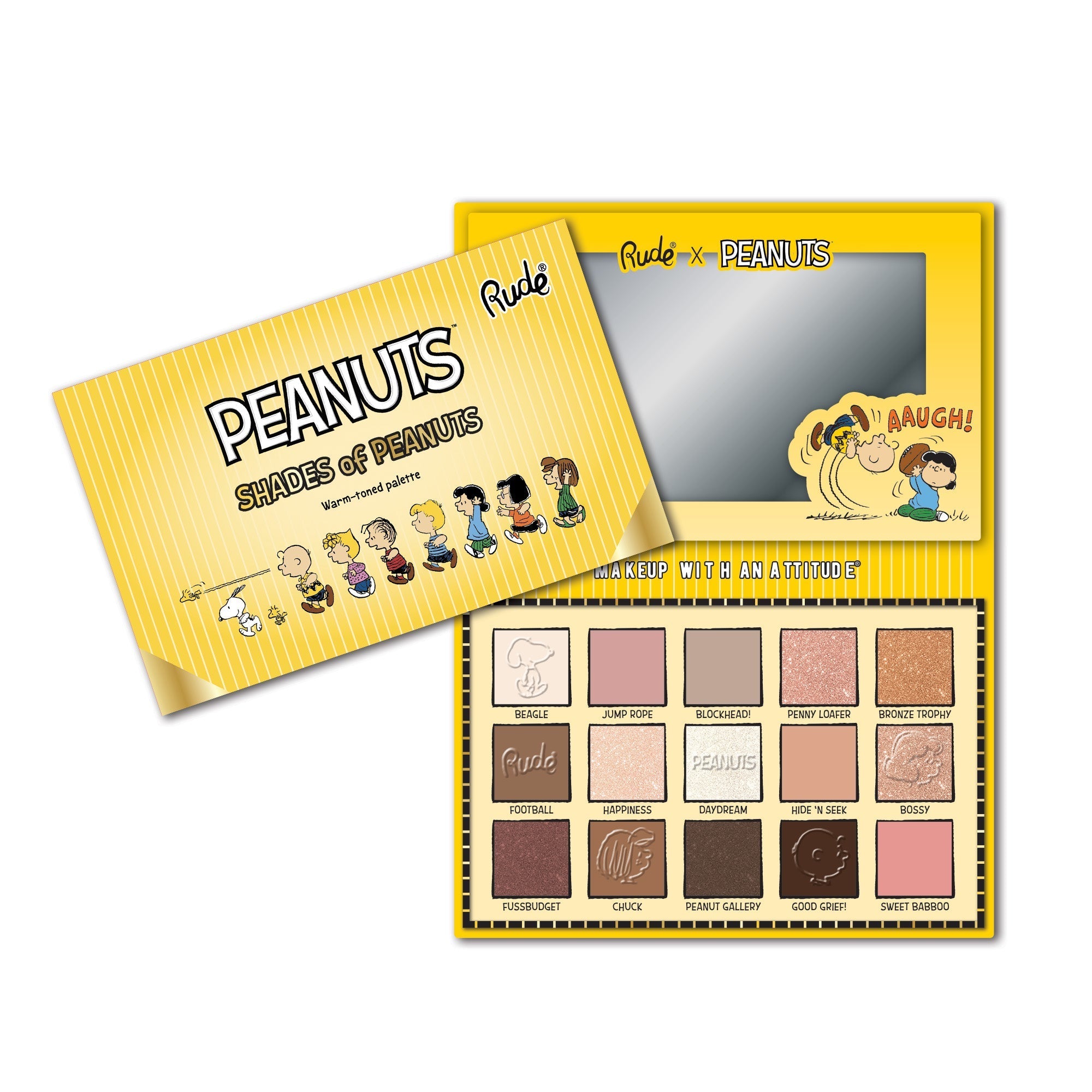 Shades of Peanuts Eyeshadow Palette - Warm-toned Eyeshadow Palette by Rude Cosmetics | Fleurcouture