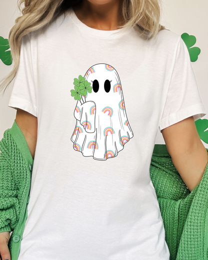 SHAMROCK BOO TEE (BELLA CANVAS) by LL | Fleurcouture