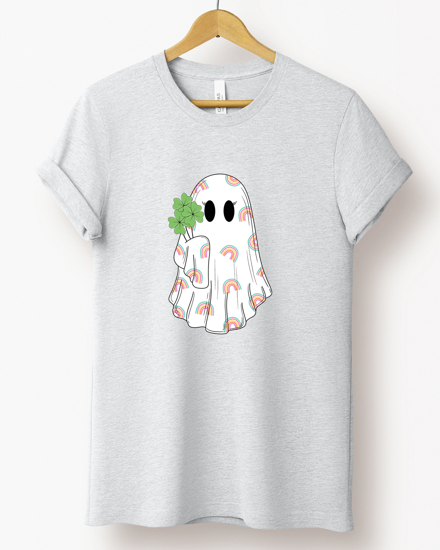 SHAMROCK BOO TEE (BELLA CANVAS) by LL | Fleurcouture