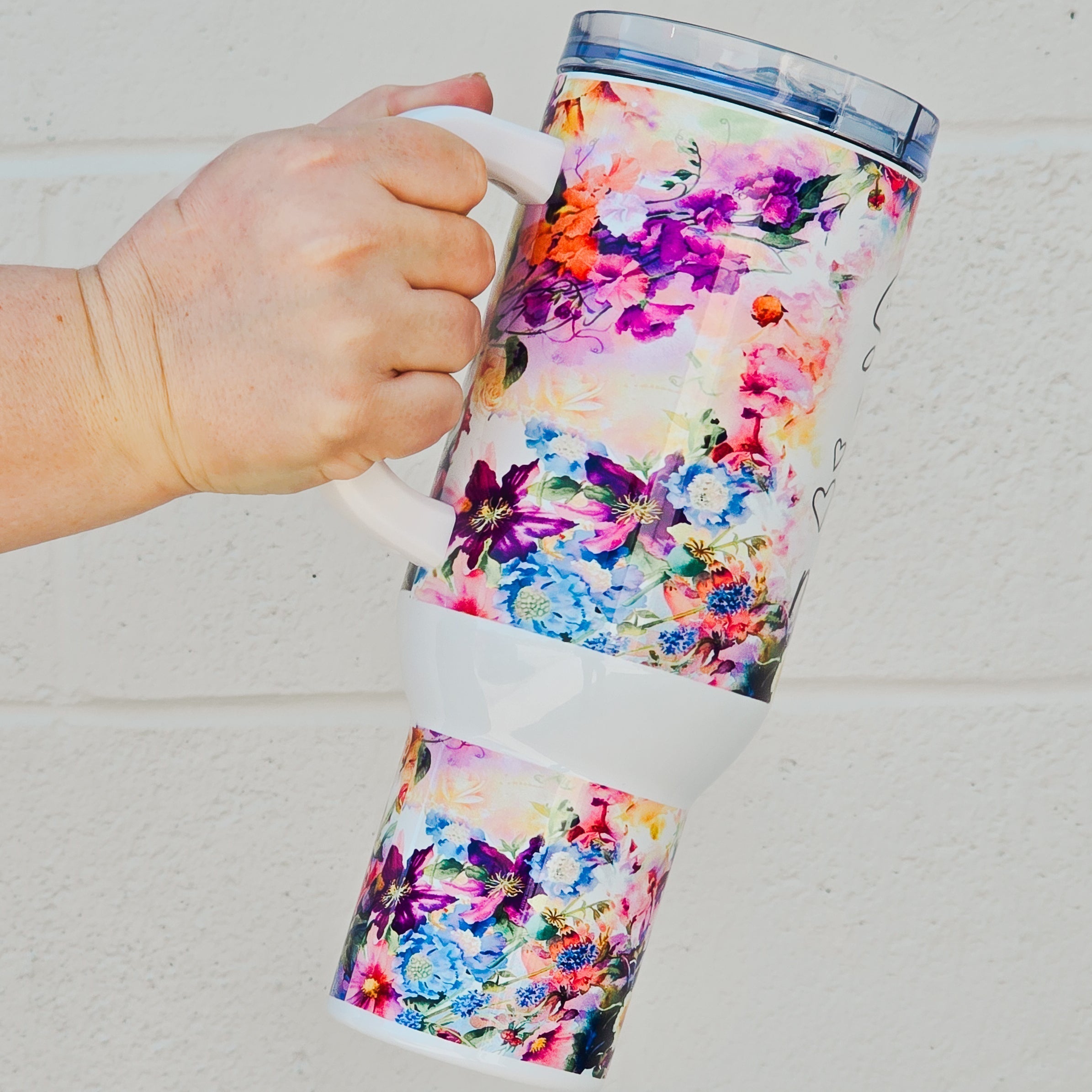 She Is Mom 40oz Tumbler Tumbler by Tea-Shirt Shoppe | Fleurcouture