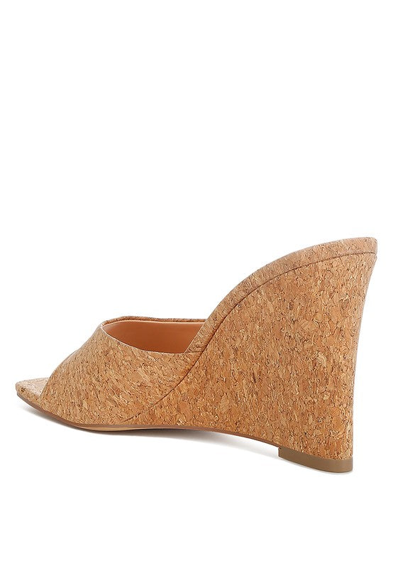 Shiloy Cork Wedge Sandals Natural by Rag Company | Fleurcouture