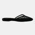 Shoe Womens Textured Pointed Toe Slip-on Mules Mule Black 6 FLATS by MODAPASSO | Fleurcouture