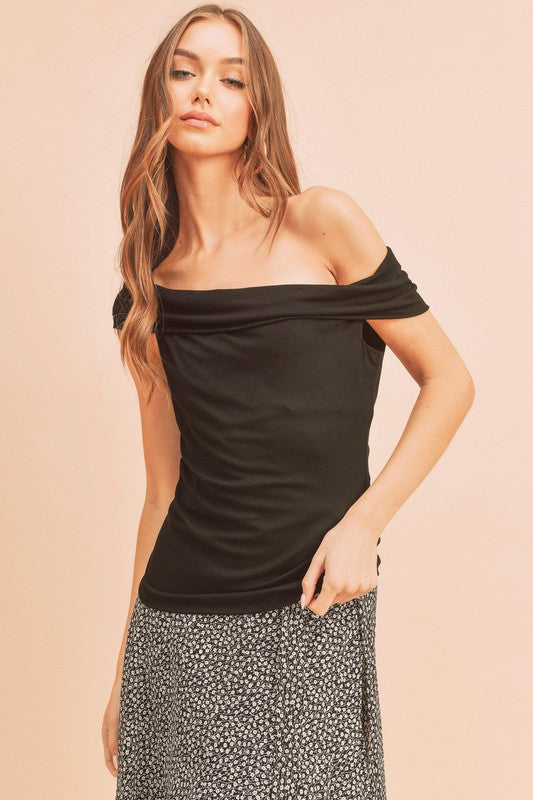 Shonda Top BLACK S by Aemi + Co | Fleurcouture