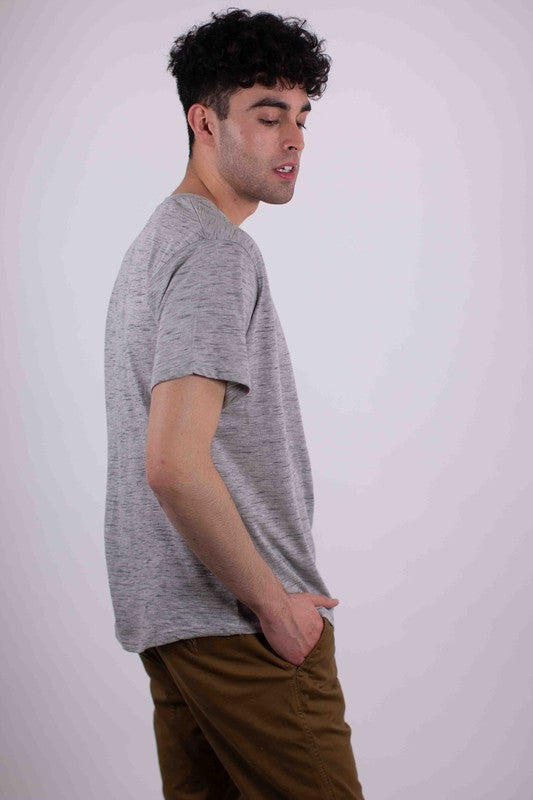 Short Sleeves Henley T-shirt by Generation XYZ | Fleurcouture