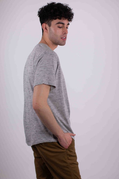 Short Sleeves Henley T-shirt by Generation XYZ | Fleurcouture