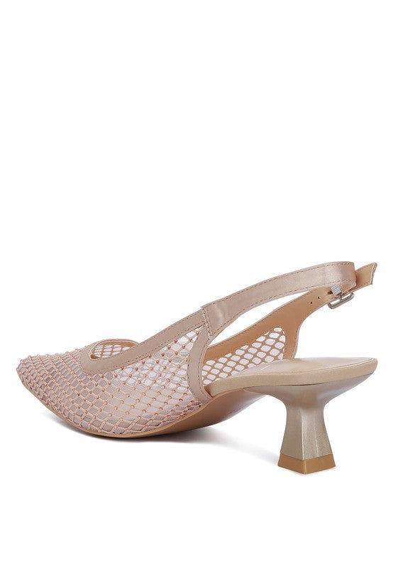 Siev Rhinestone Slingback Mules by Rag Company | Fleurcouture